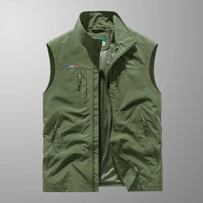 Tauno™ | Cargo Vest with Many Pockets – Lightweight, Practical, and Ready for Adventure