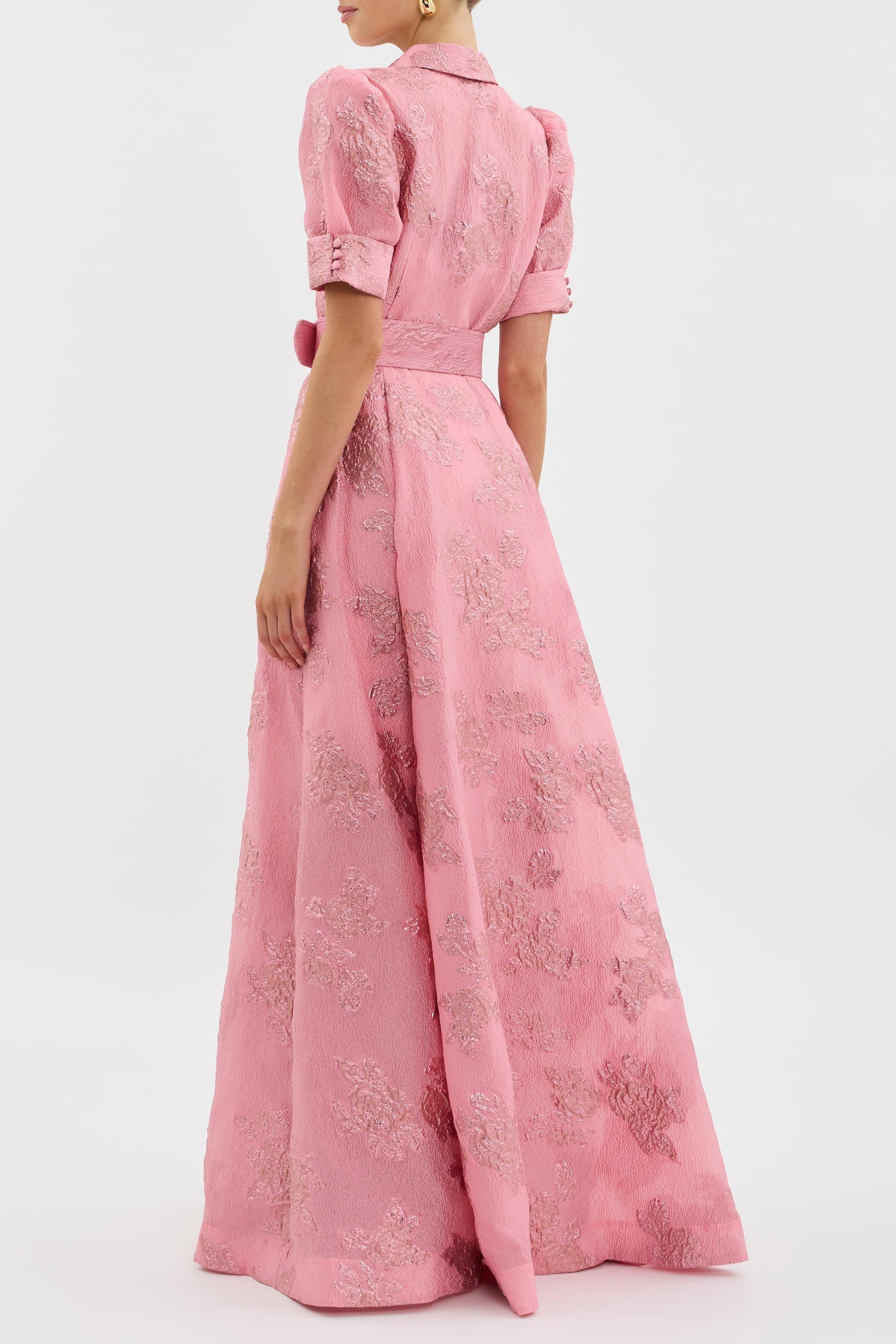 Celeste - Short dress with puff sleeves
