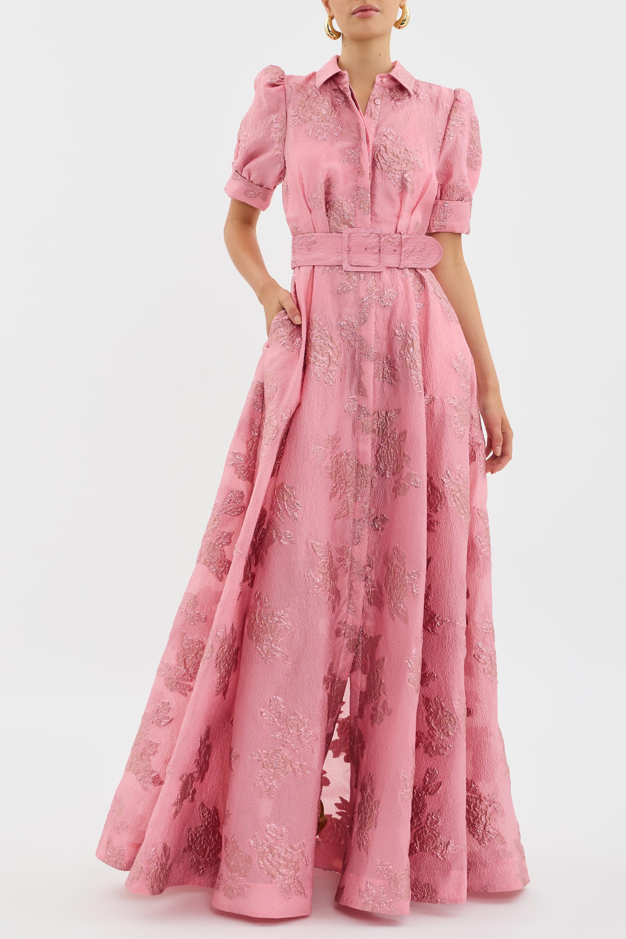Celeste - Short dress with puff sleeves