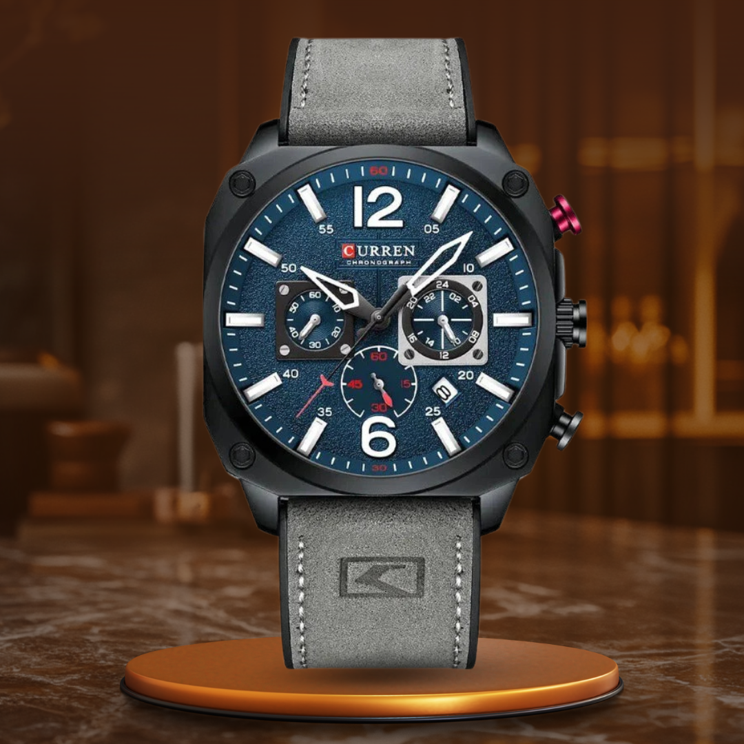 Business Leather Quartz Watch™ - Olsen & Olsen