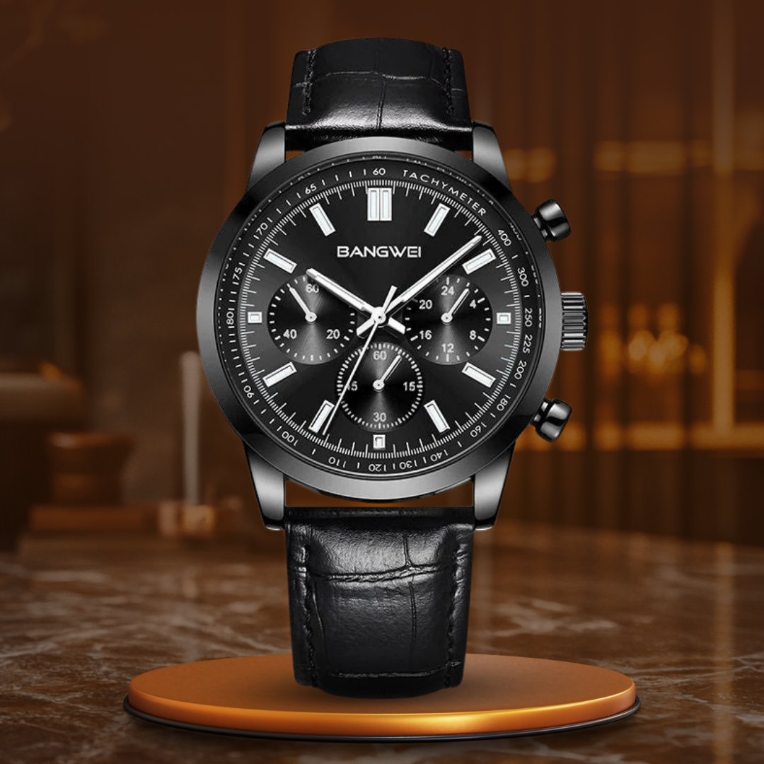 Military Casual Leather Quartz Watch™ - Olsen & Olsen