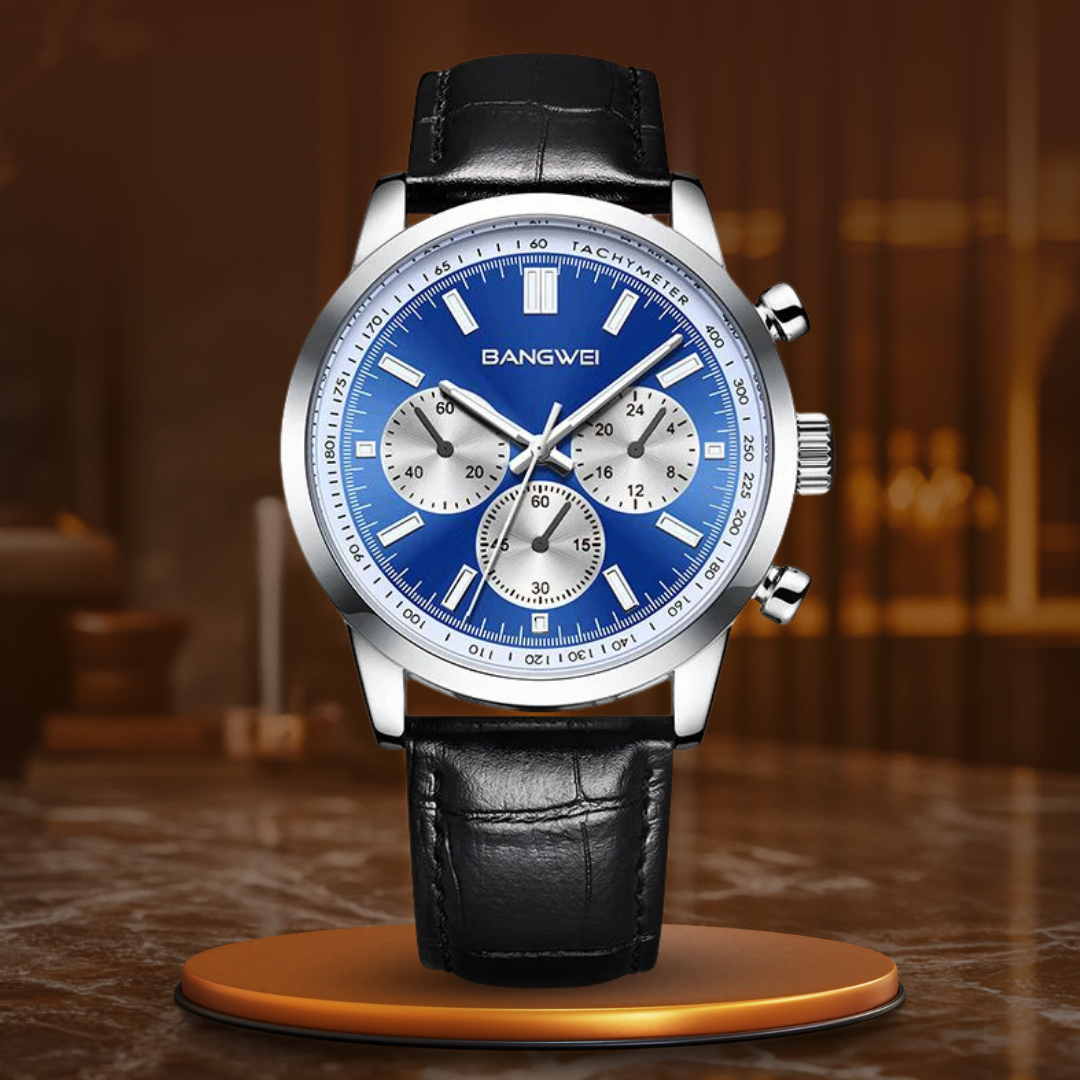 Military Casual Leather Quartz Watch™ - Olsen & Olsen
