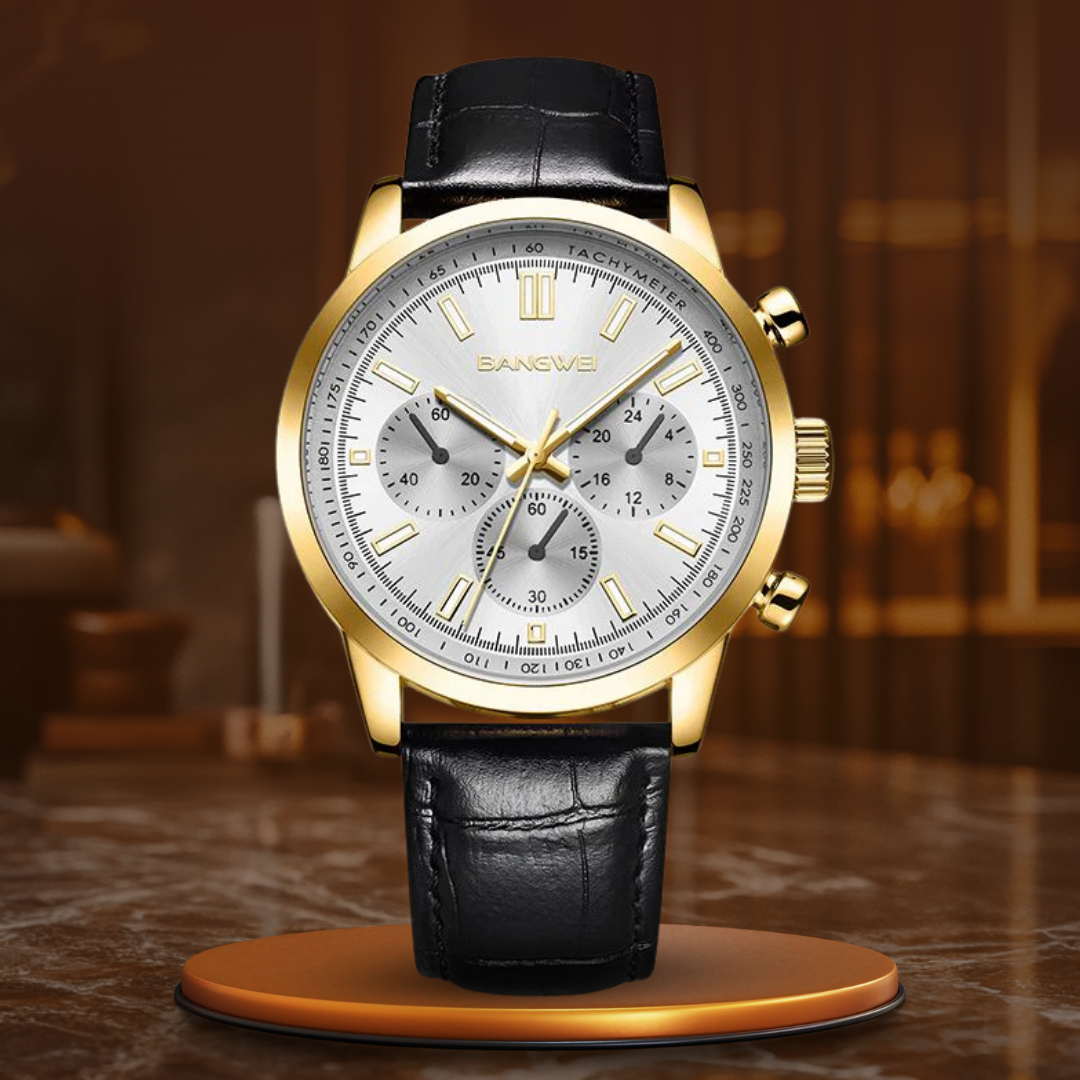 Military Casual Leather Quartz Watch™ - Olsen & Olsen