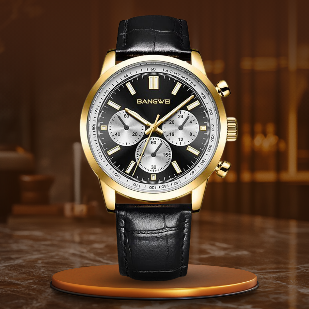 Military Casual Leather Quartz Watch™ - Olsen & Olsen