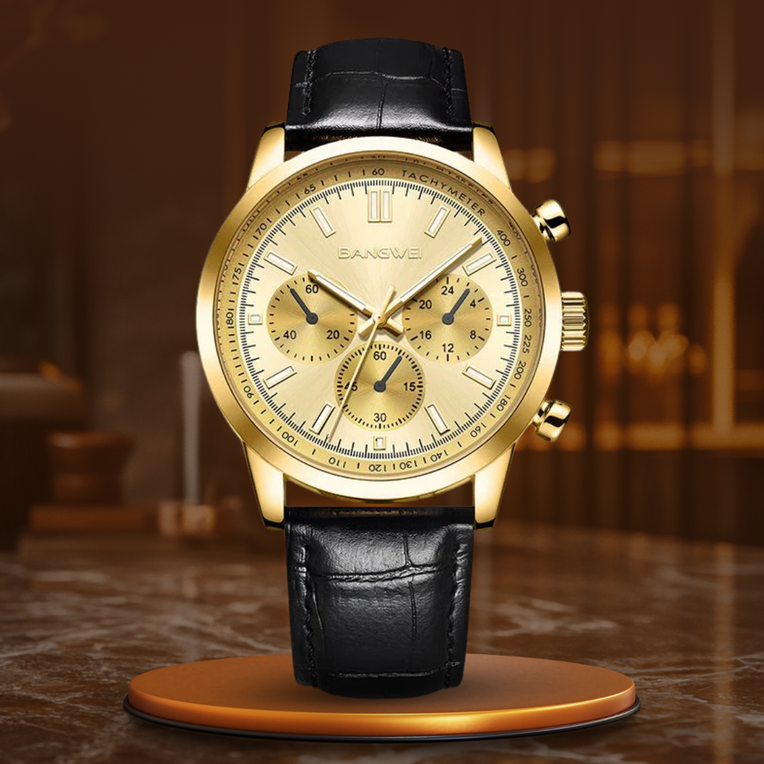 Military Casual Leather Quartz Watch™ - Olsen & Olsen