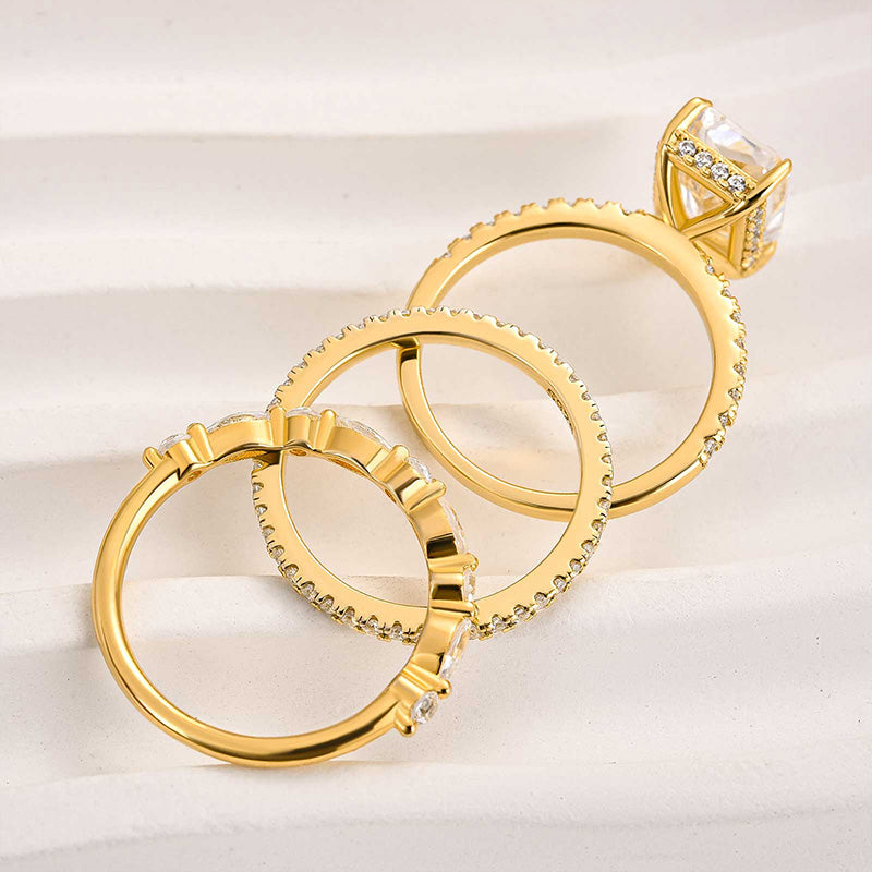 Kali Set of 3 Wedding Rings Jaily | Gold