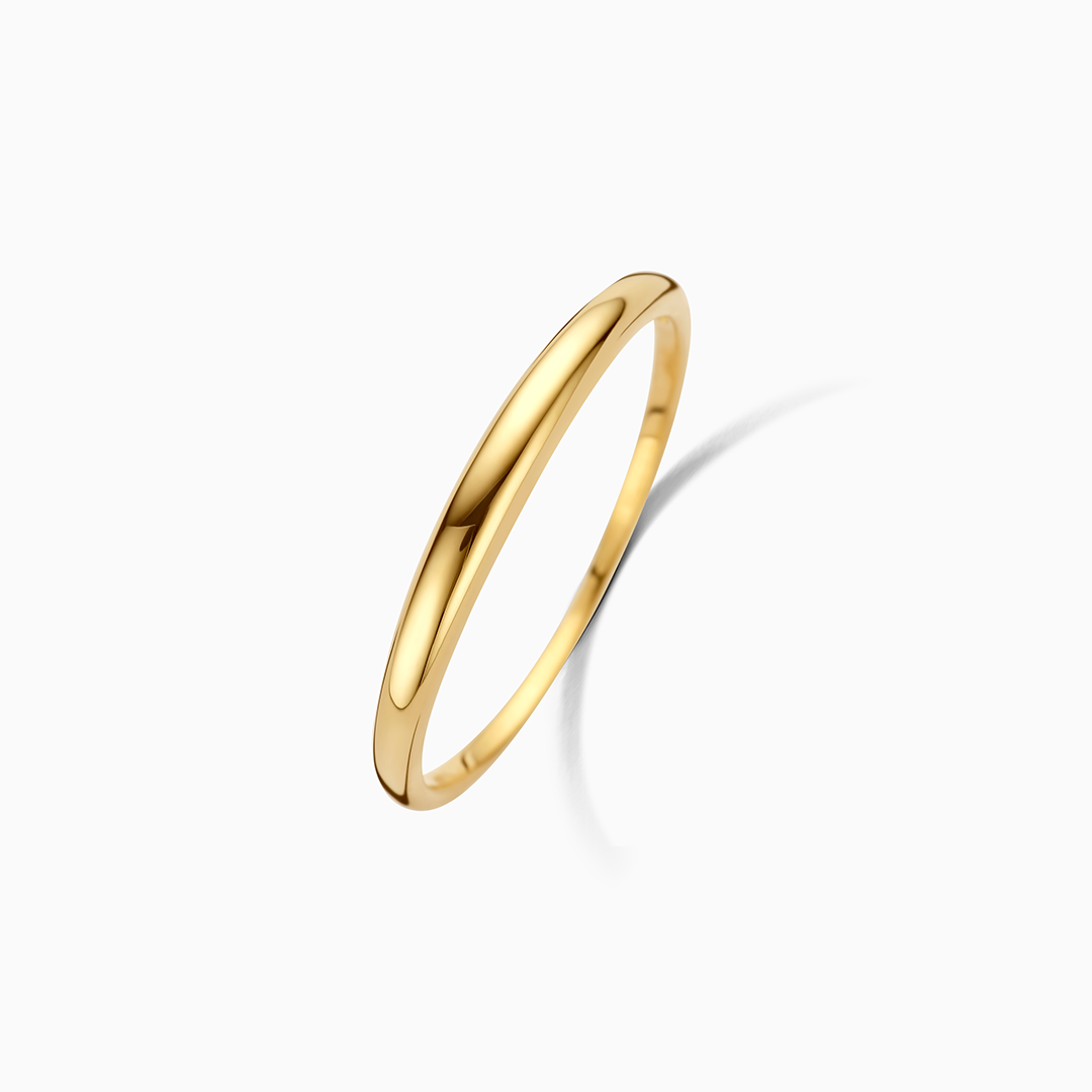 Iris Slim Dome Ring | Gold