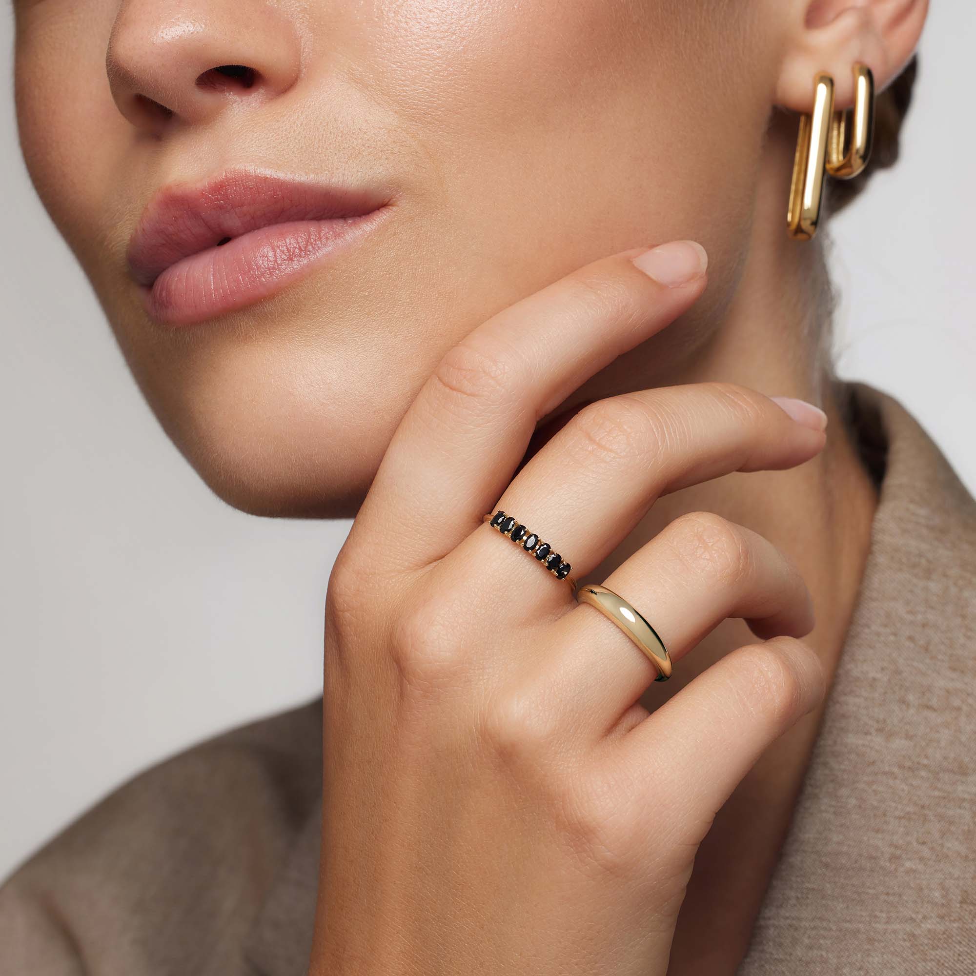 Lois Rock Solid Ring | Gold