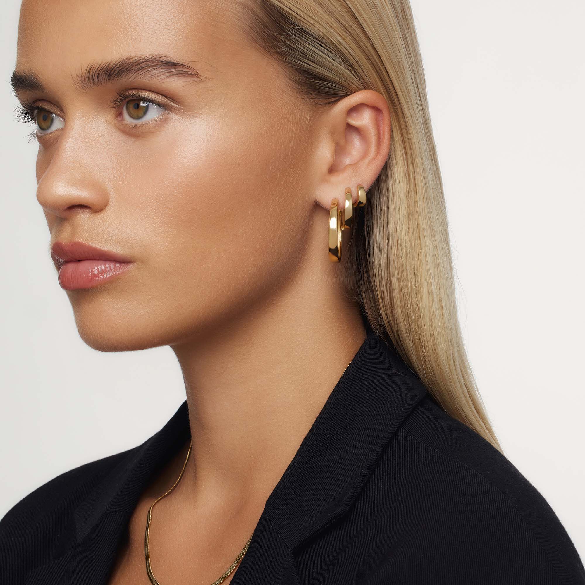 Ayla Statement Hoop Earrings | Gold
