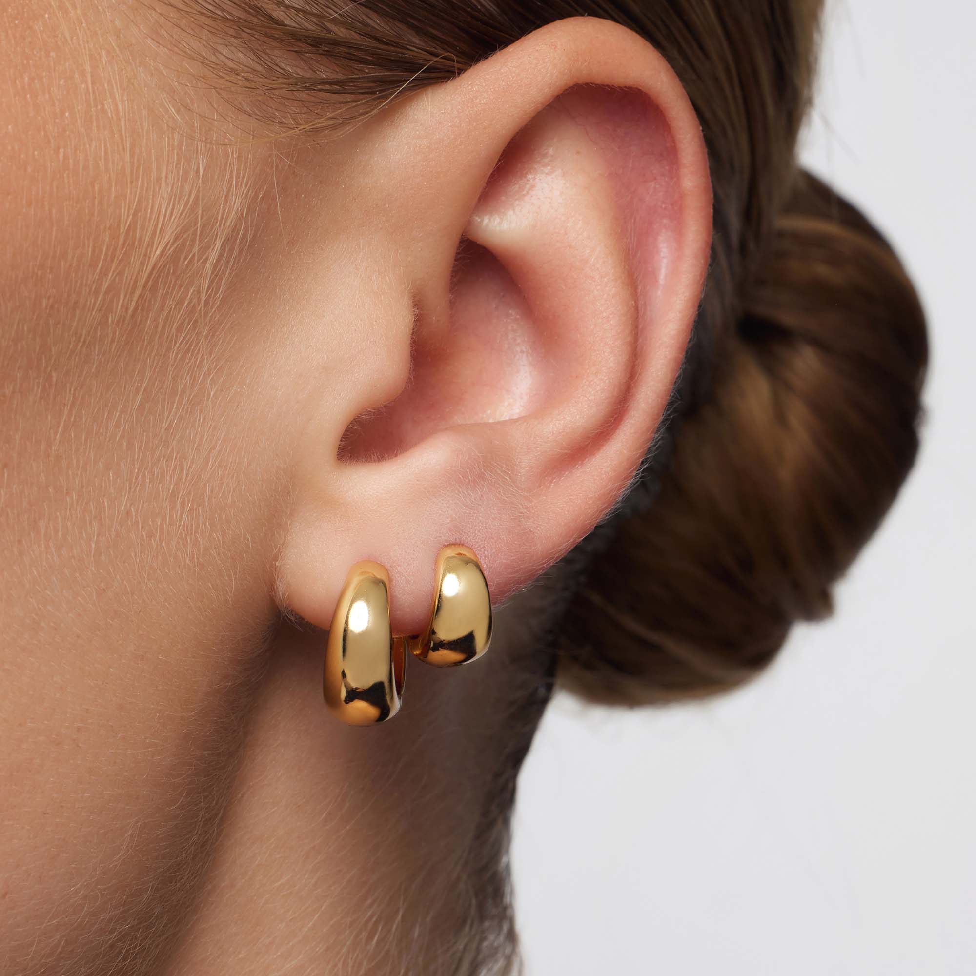 Aria Mini hoops Rue | Gold