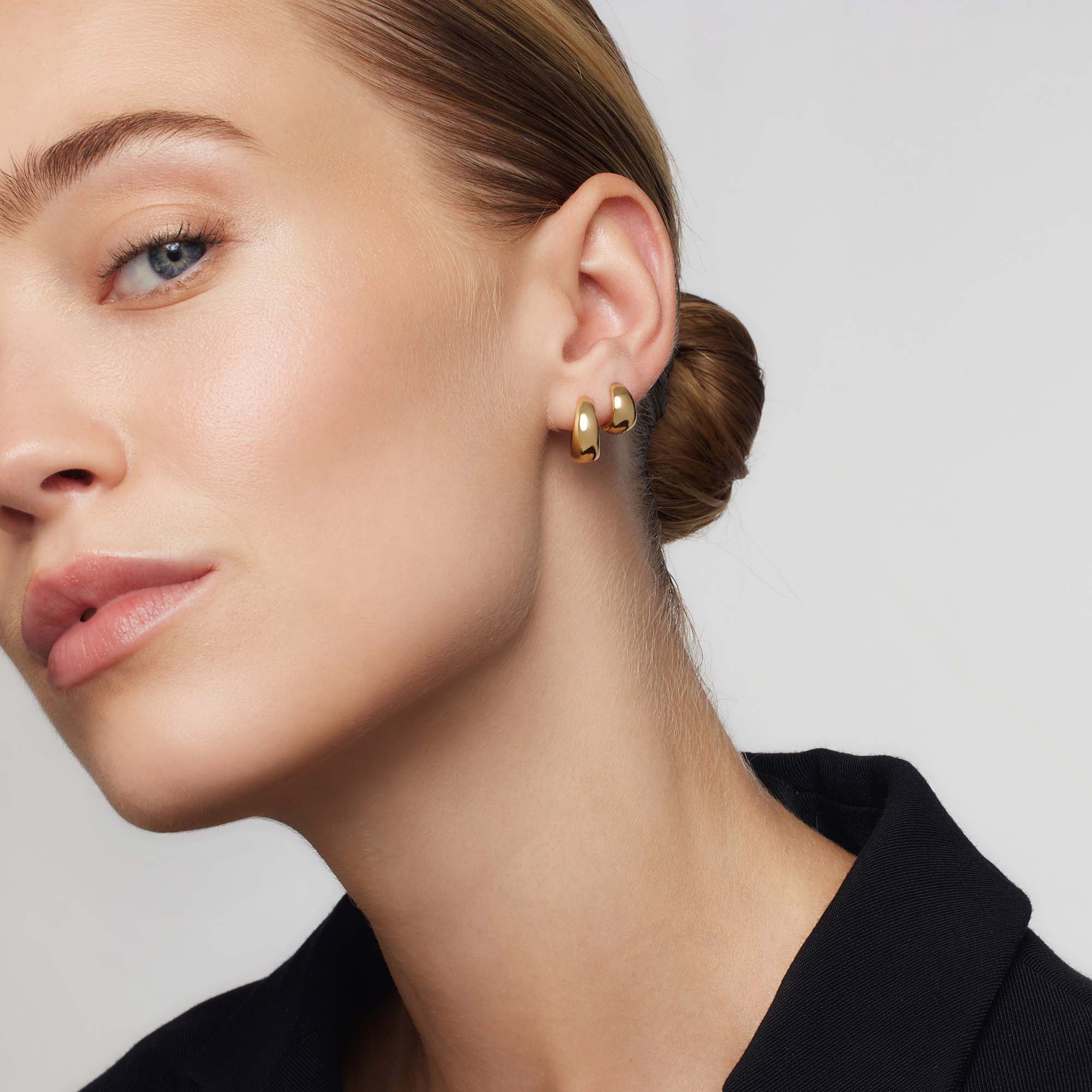 Aria Mini hoops Rue | Gold