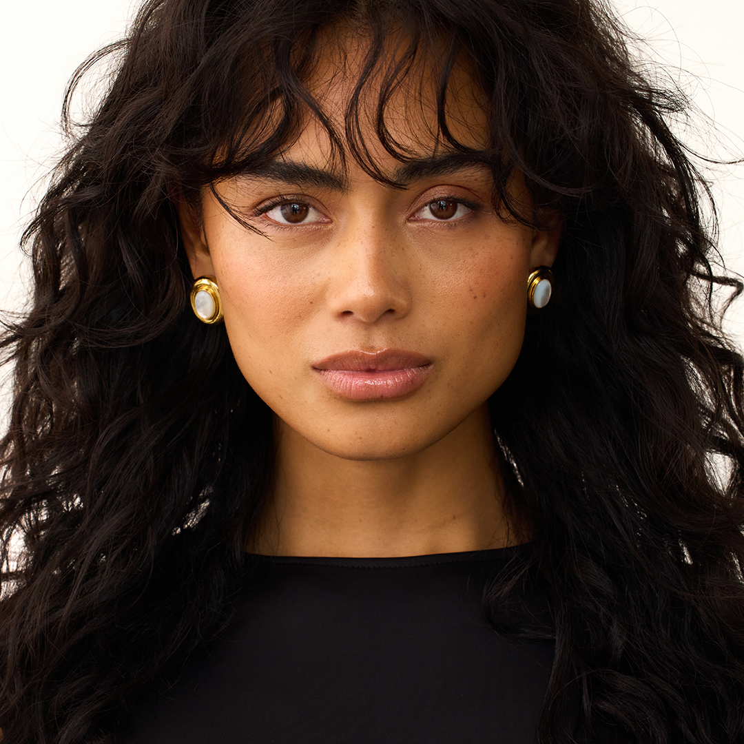 Jana Pearl Earrings | Gold