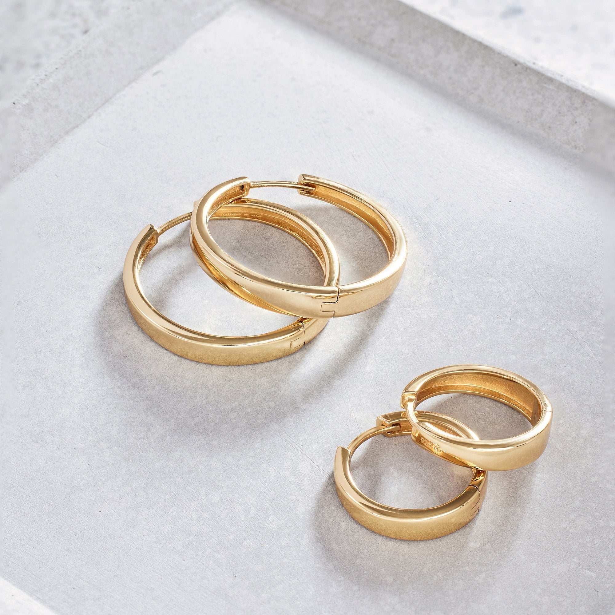 Ayla Statement Hoop Earrings | Gold