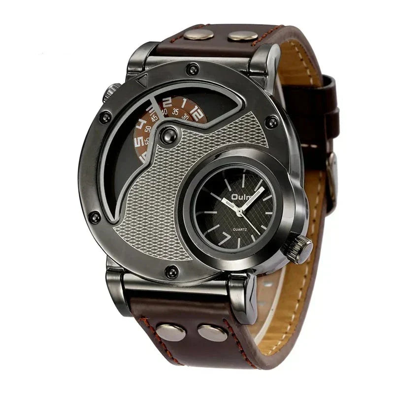 Olsen & Olsen Luxury Dual Time Quartz Watch