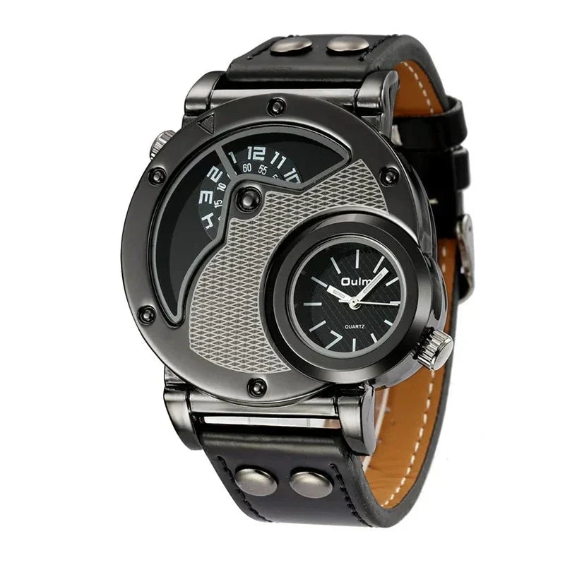 Olsen & Olsen Luxury Dual Time Quartz Watch