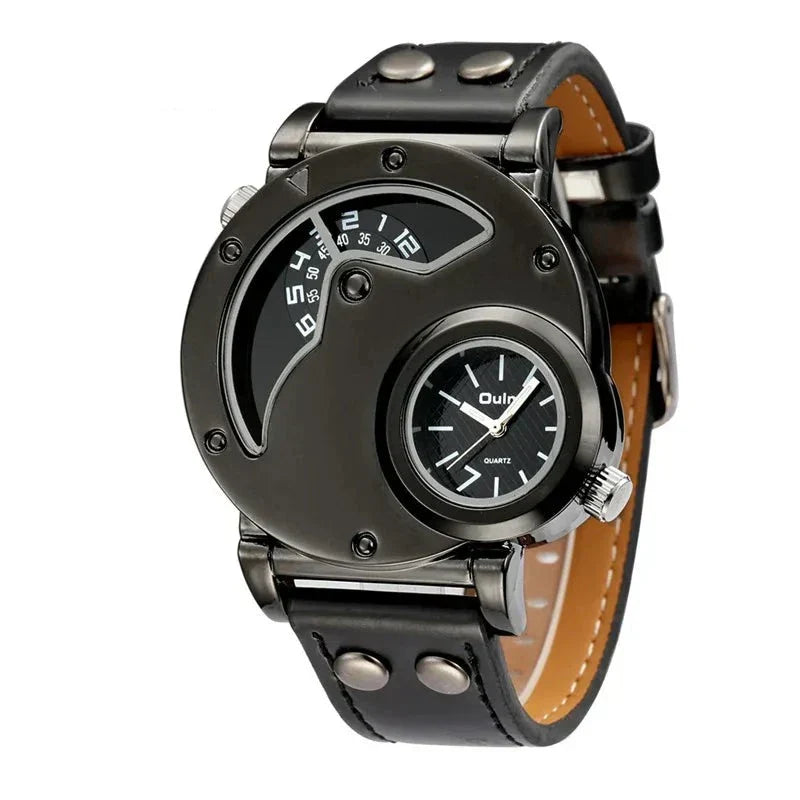 Olsen & Olsen Luxury Dual Time Quartz Watch