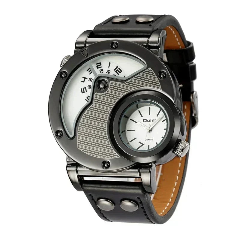 Olsen & Olsen Luxury Dual Time Quartz Watch