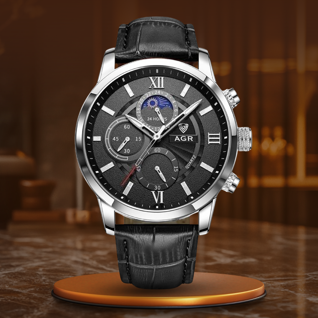Luxury Leather Quartz Watch™ - Olsen & Olsen
