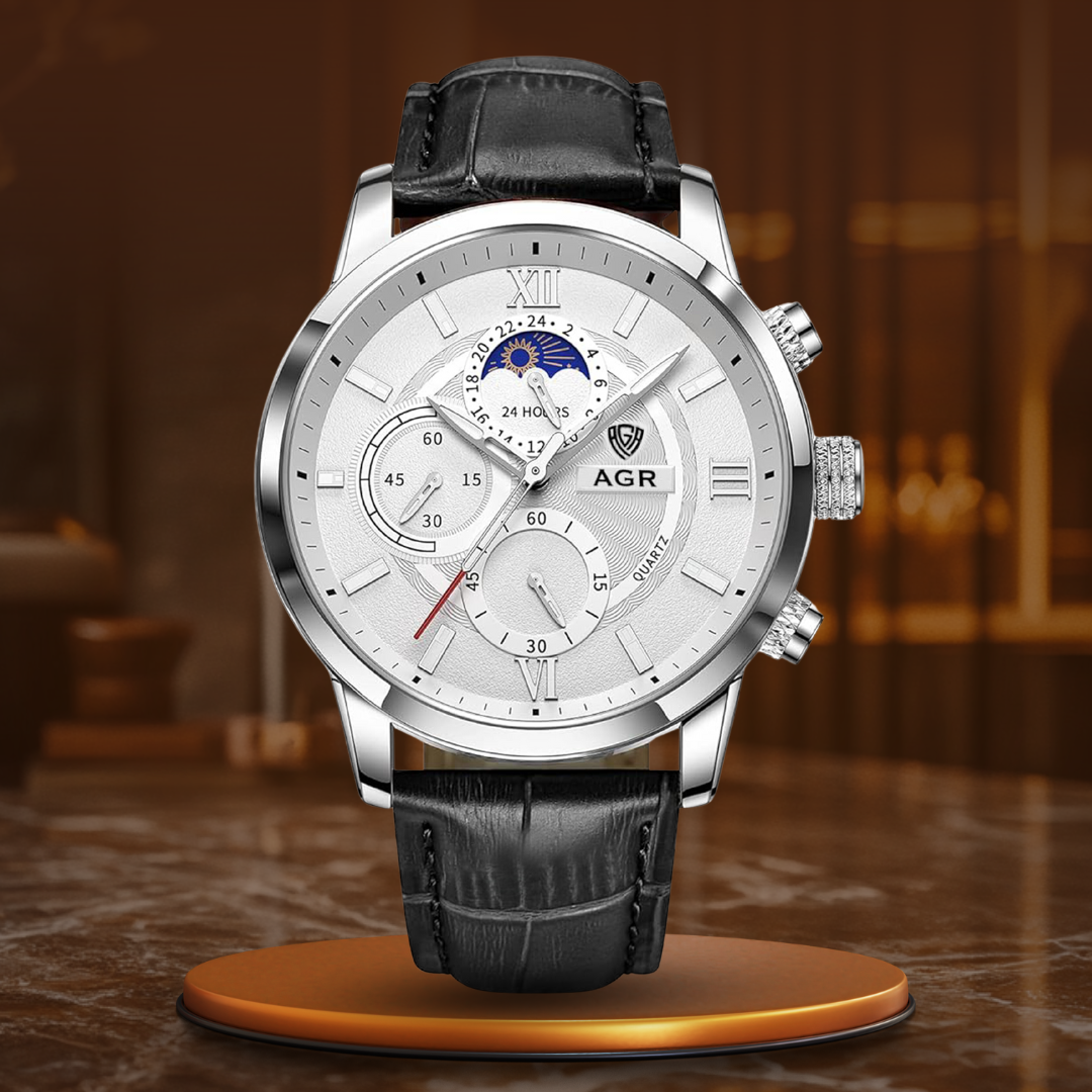 Luxury Leather Quartz Watch™ - Olsen & Olsen