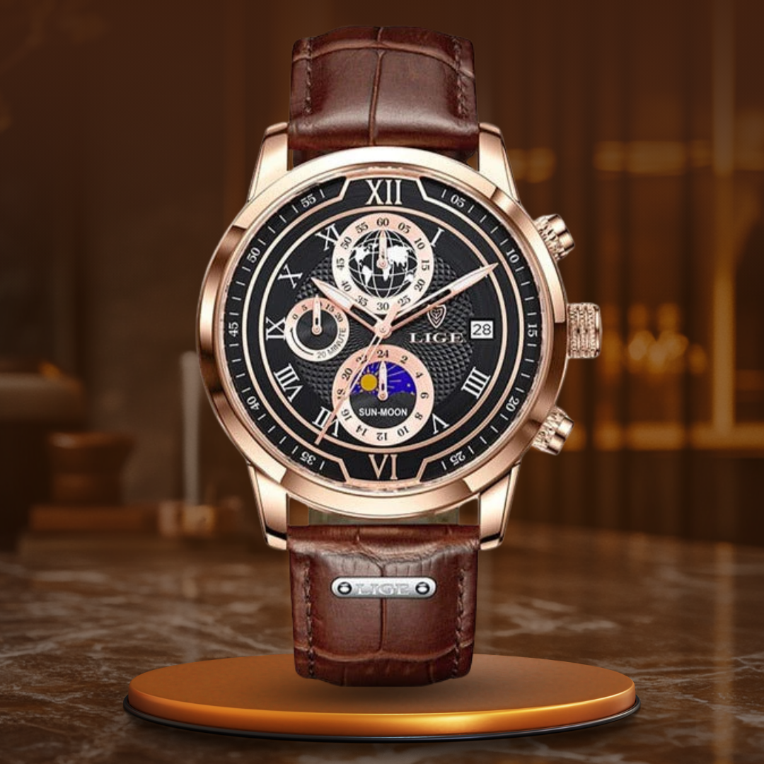 Premium Leather Chronograph Watch™ - Olsen & Olsen