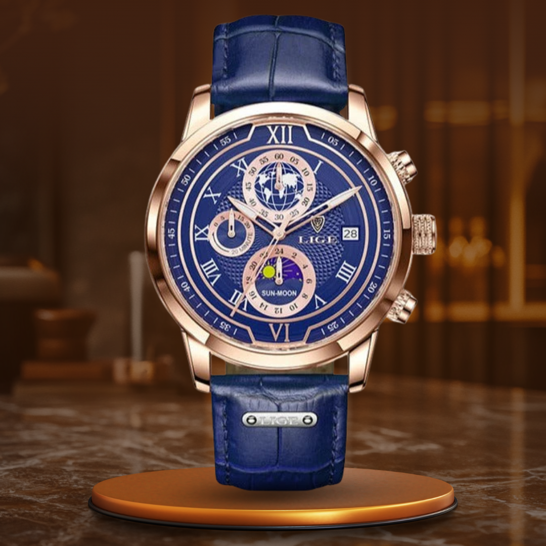 Premium Leather Chronograph Watch™ - Olsen & Olsen