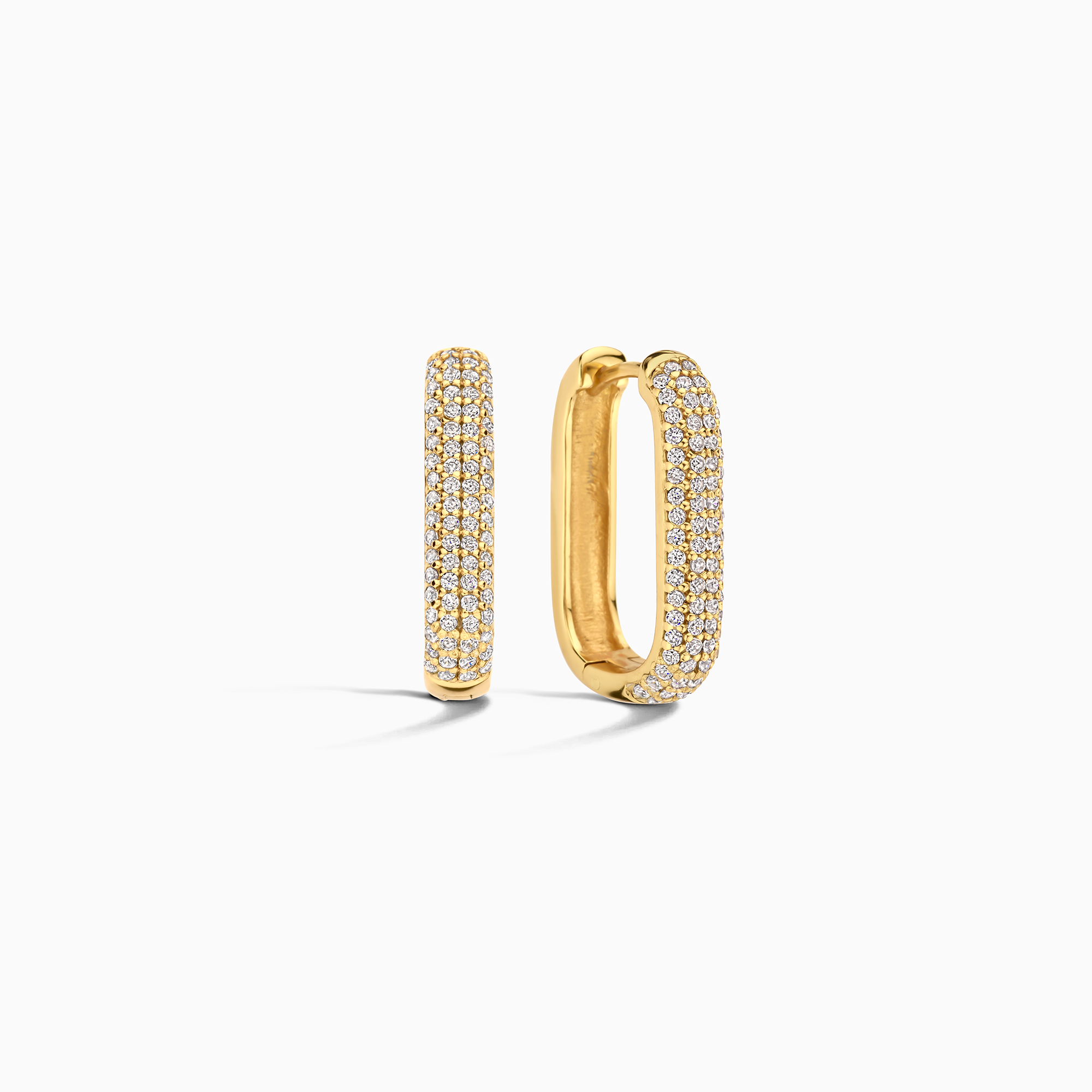 Mara Icon Pavé Hoops | Gold