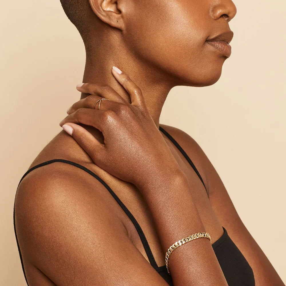 Mini Cuban Bracelet Summer | Gold