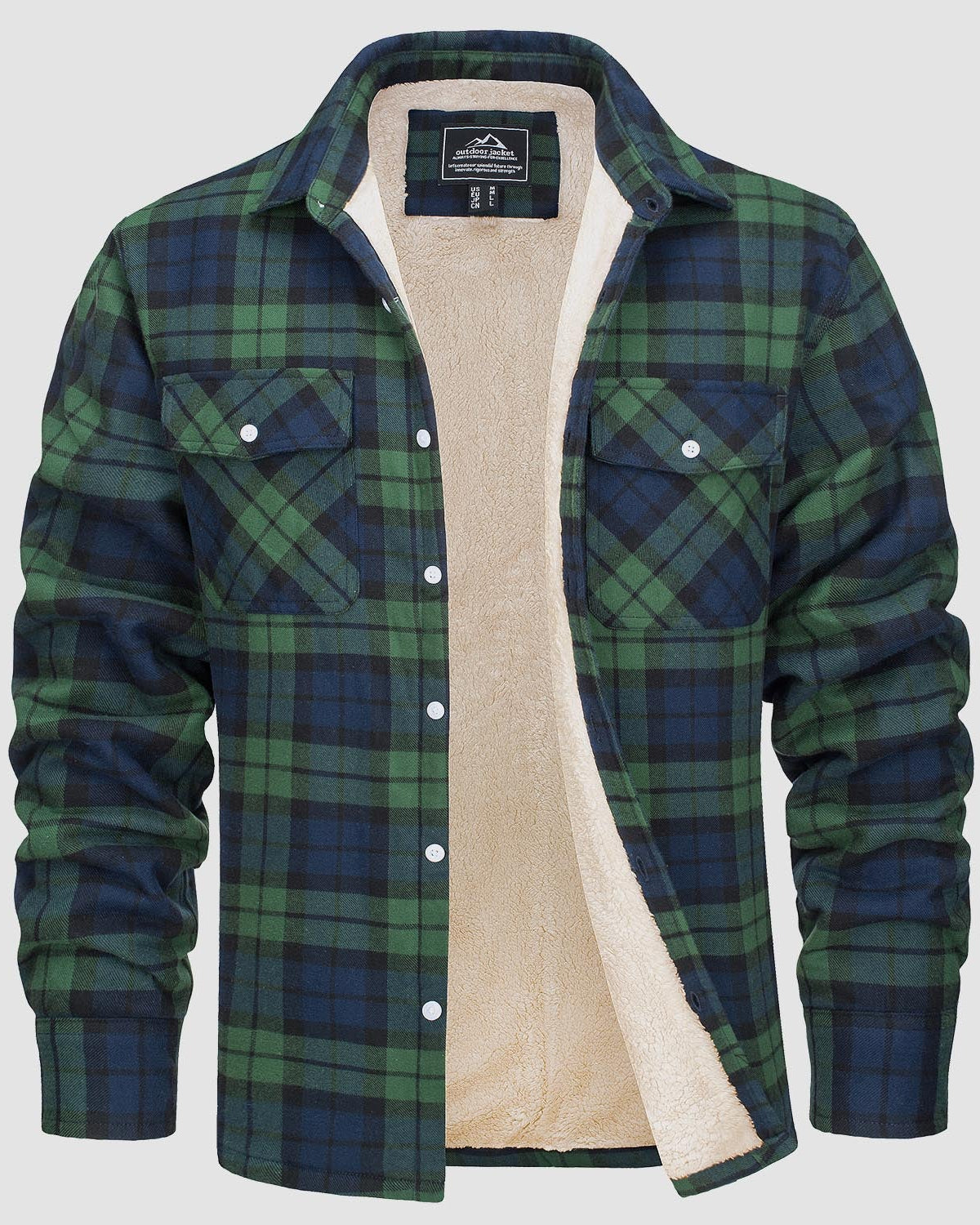 Klaus™ | Warm and Quilted Checkered Overshirt