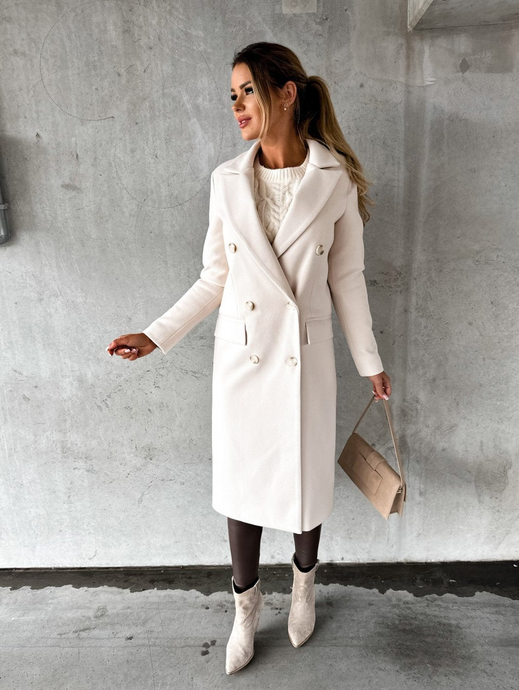 Eliana | Long Wool Coat for Women