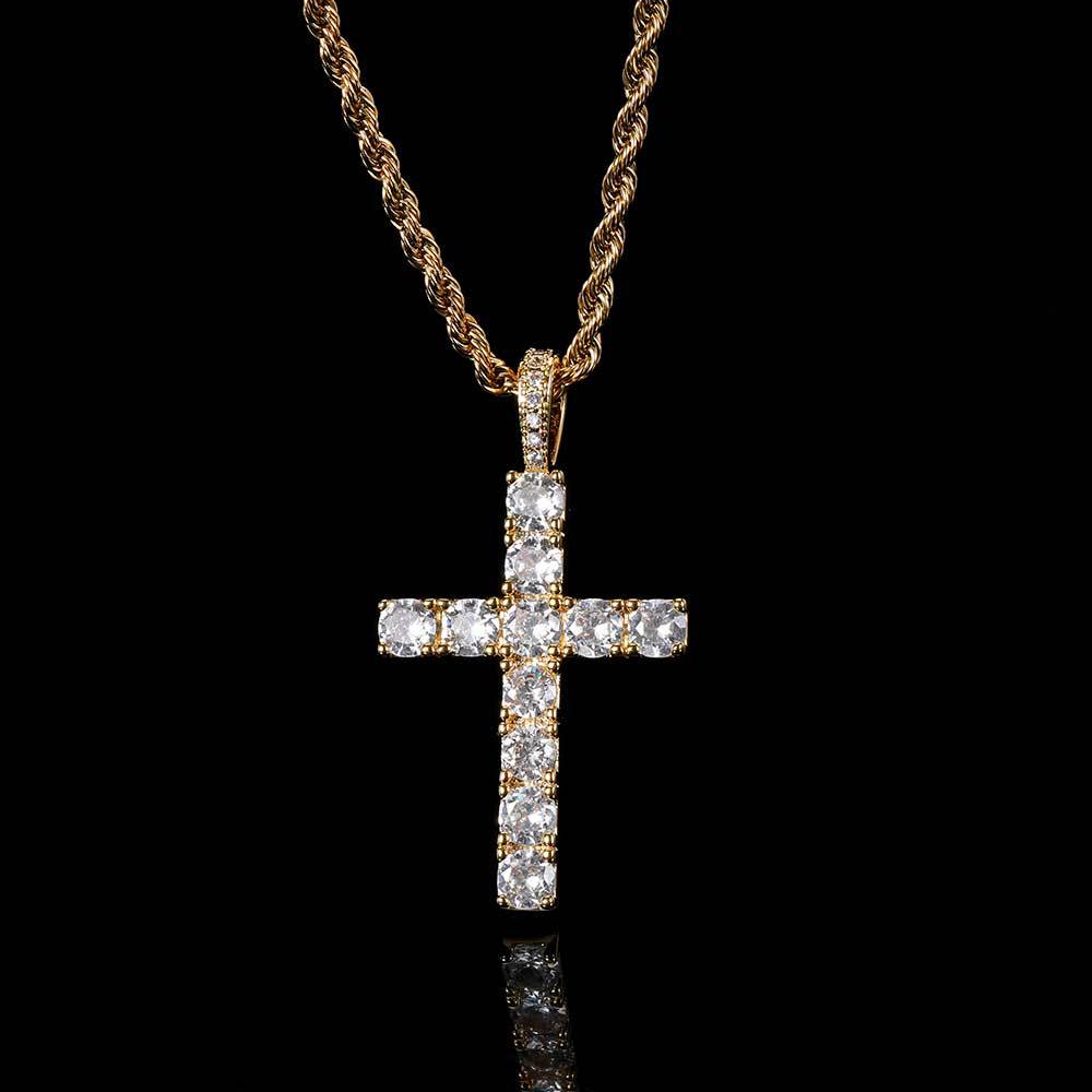 Asia Necklace with Cross | Gold