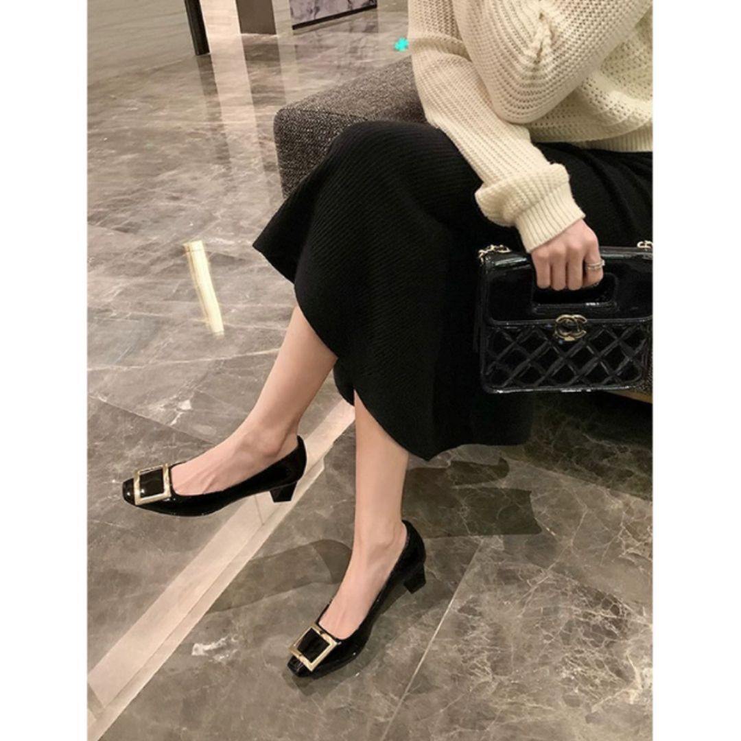 Eve | Elegant Mid-Heel Sandals with Square Toe