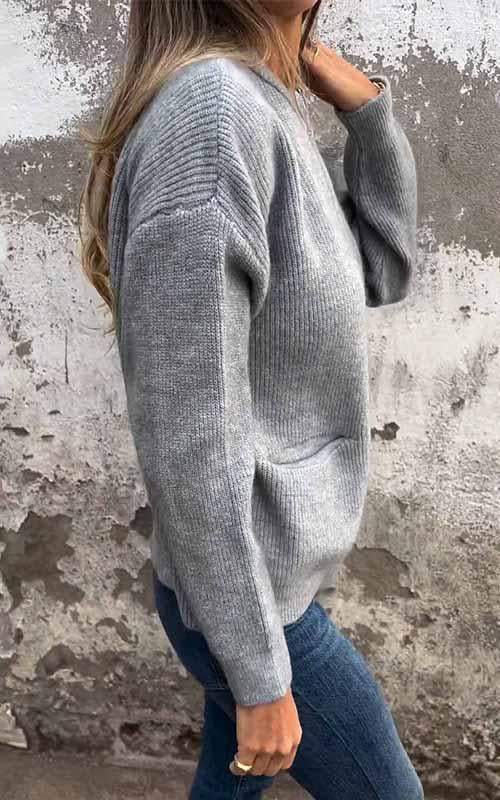 Odessa - Knitted Cotton Jacket with Zipper