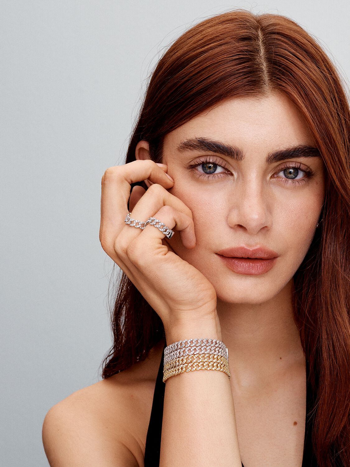 Joie Cuban Pavé Bracelet | Gold