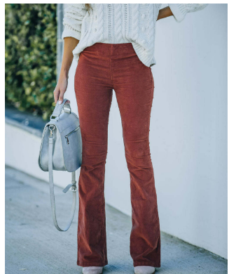 Chloe I Flared Corduroy Pants