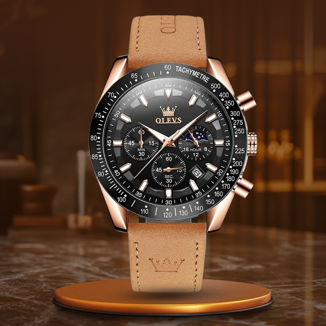 Classic Leather Quartz Watch™ - Olsen & Olsen