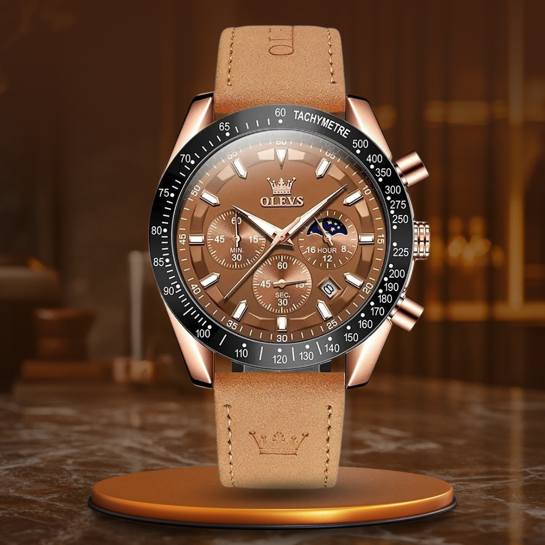 Classic Leather Quartz Watch™ - Olsen & Olsen