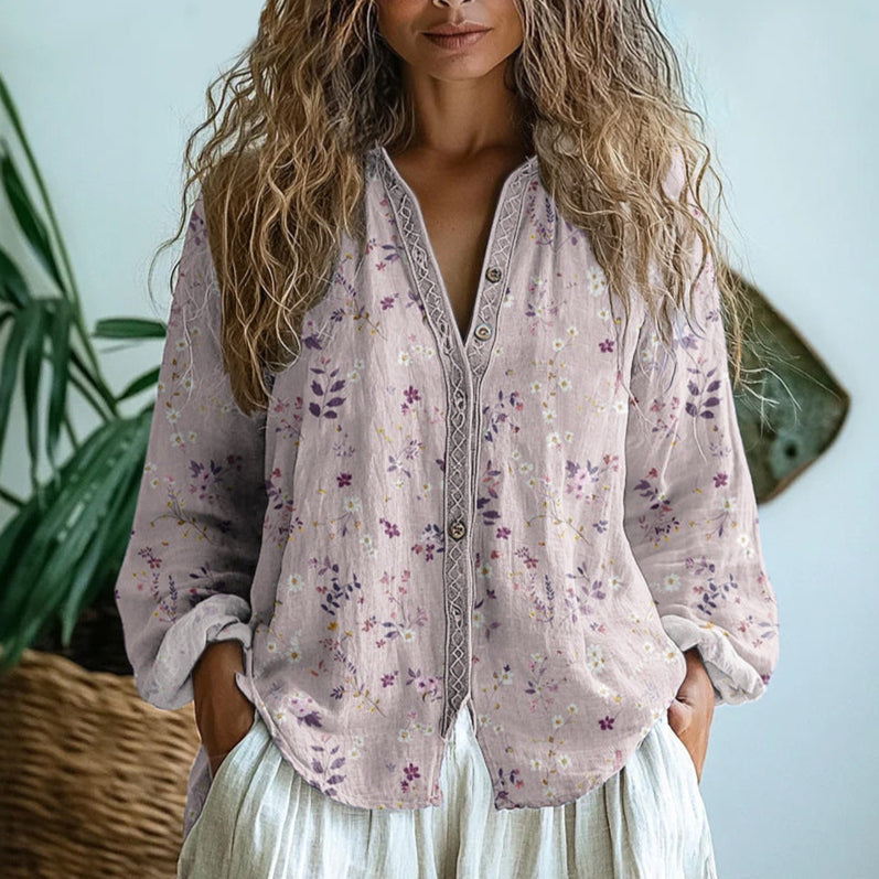 Madison | Relaxed Blouse with Nature Print