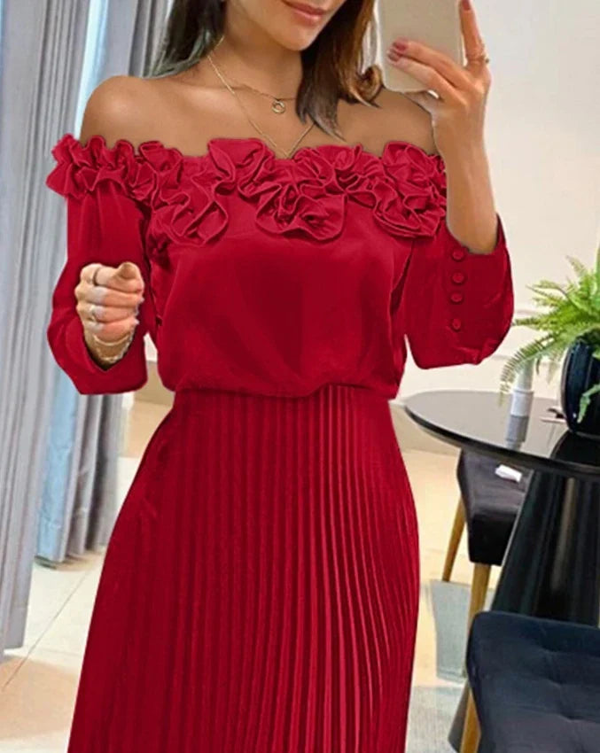 Sophia - Stunning Maxi Dress Off Shoulder