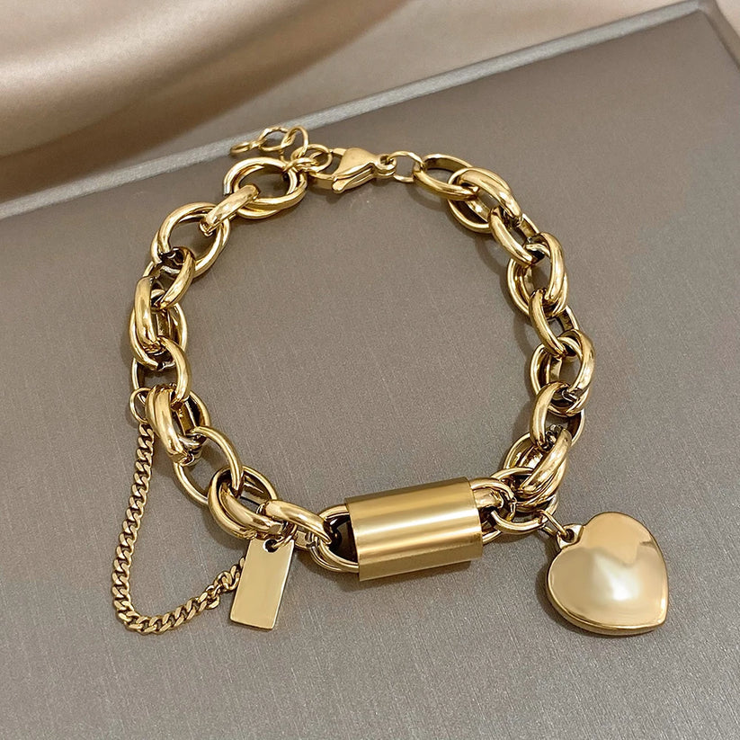 Lumi Heartened Bracelet | Gold