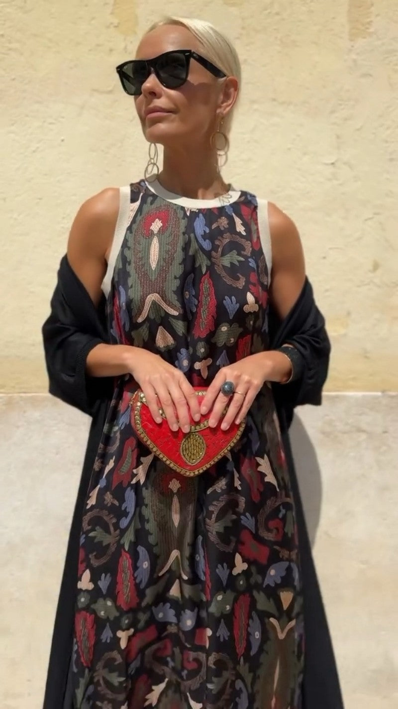 Gracia | Elegant Long Dress with Matching Shawl