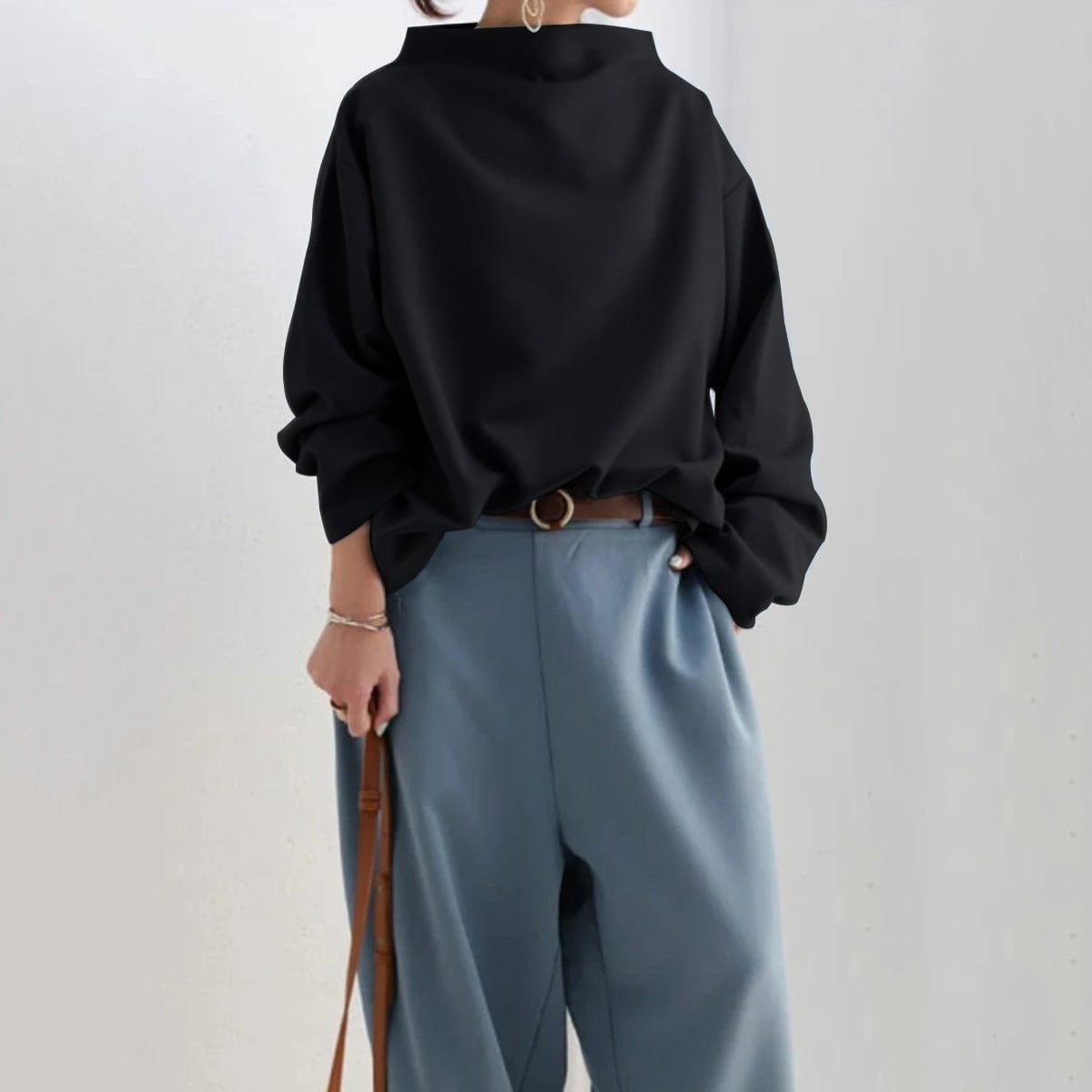 Mika |  High Neck Pullover