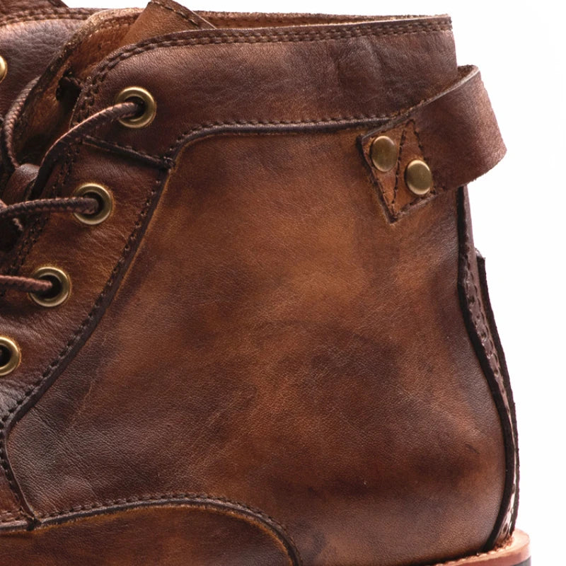 James | Men's Retro Round Toe Boots