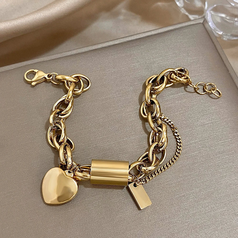 Lumi Heartened Bracelet | Gold