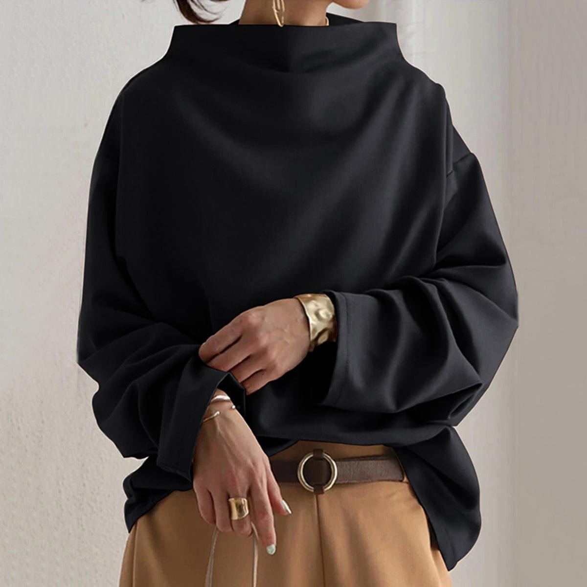 Mika |  High Neck Pullover