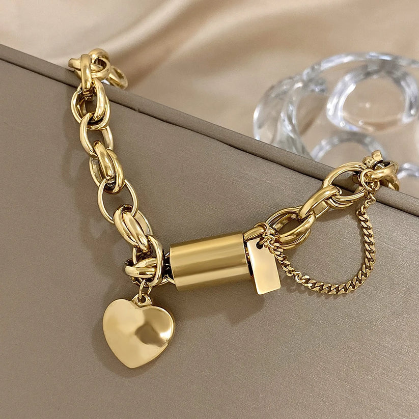 Lumi Heartened Bracelet | Gold