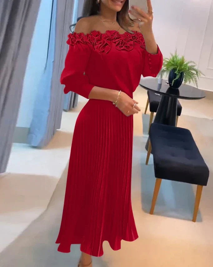 Sophia - Stunning Maxi Dress Off Shoulder