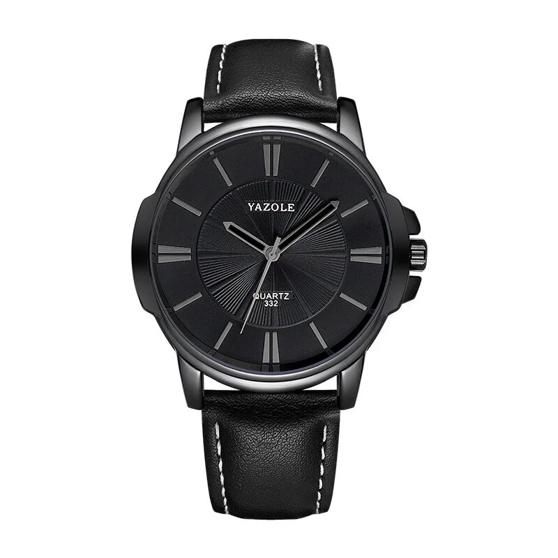 Luxurious Blue Glass Leather Watch™ - Olsen & Olsen