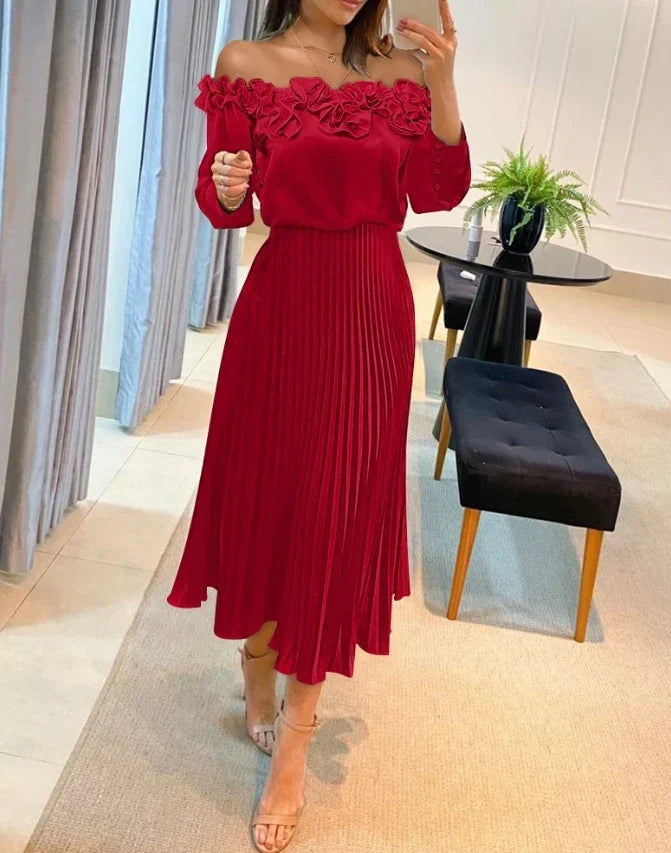Sophia - Stunning Maxi Dress Off Shoulder
