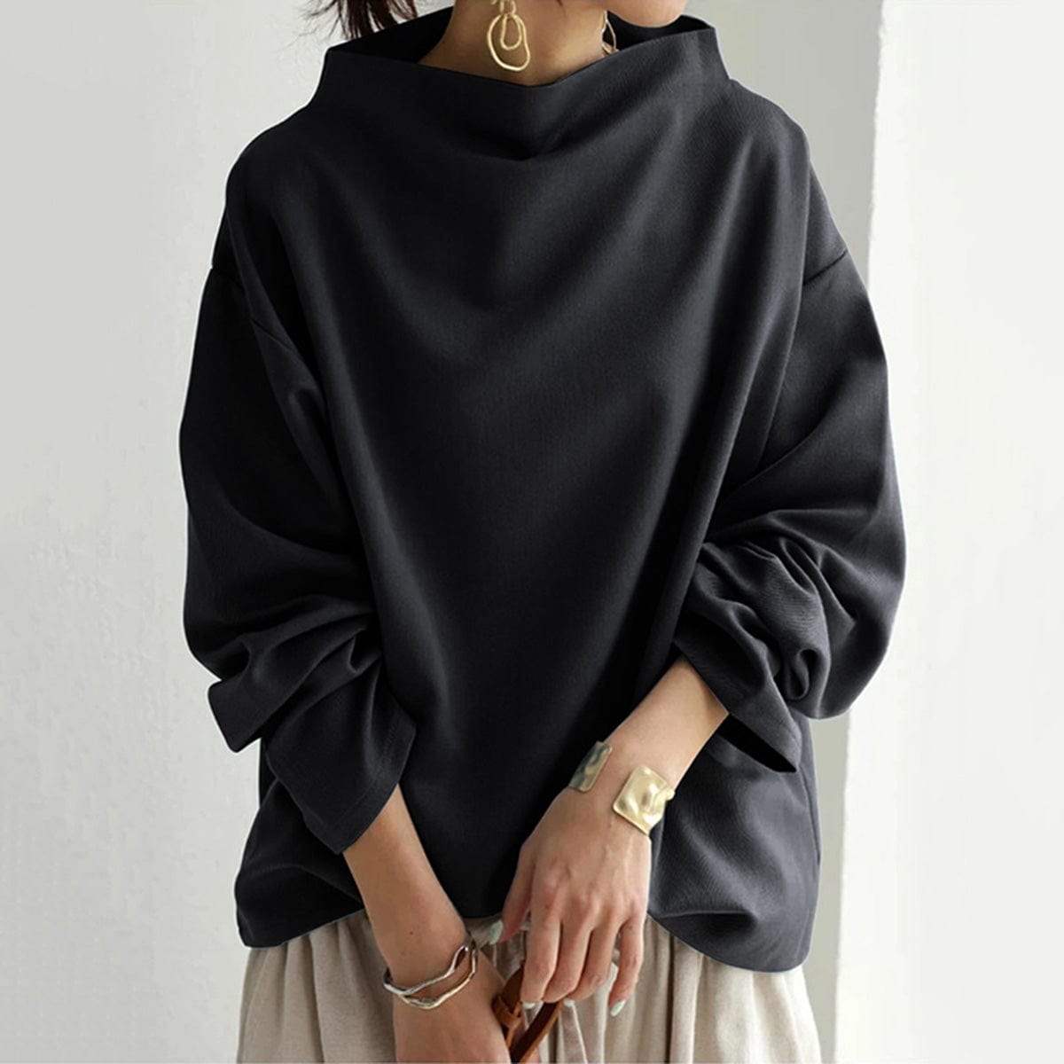 Mika |  High Neck Pullover