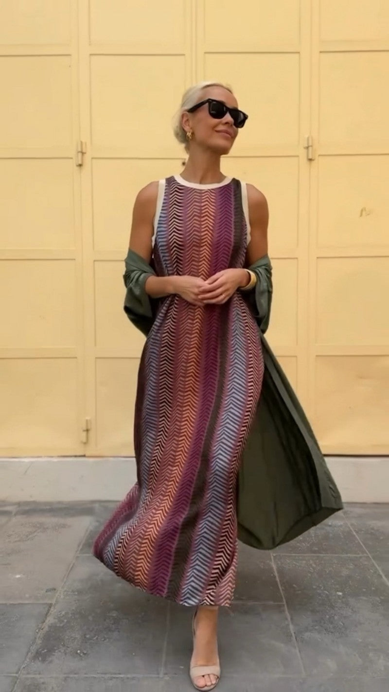 Charlotte | Elegant long dress with matching shawl